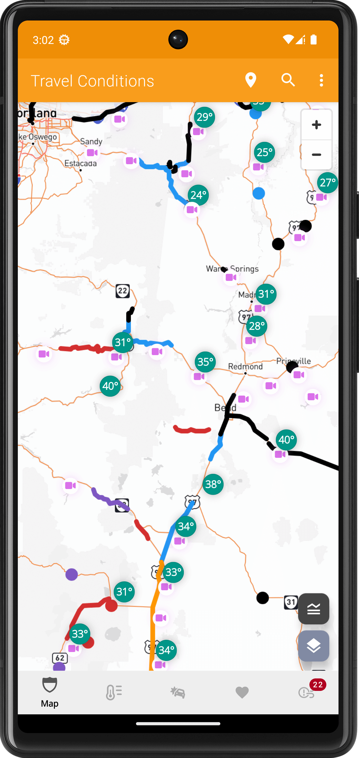OregonRoads app
